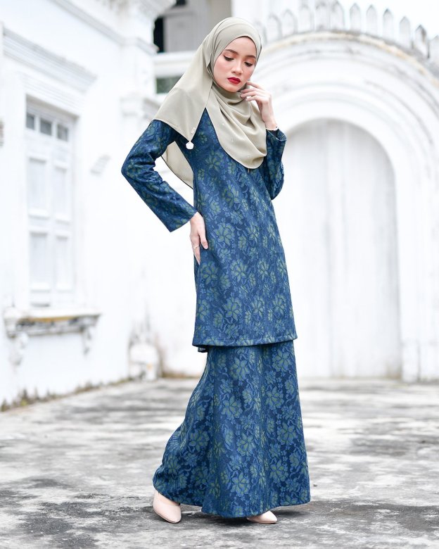 Baju Kurung Lace Gywa - Queen Green