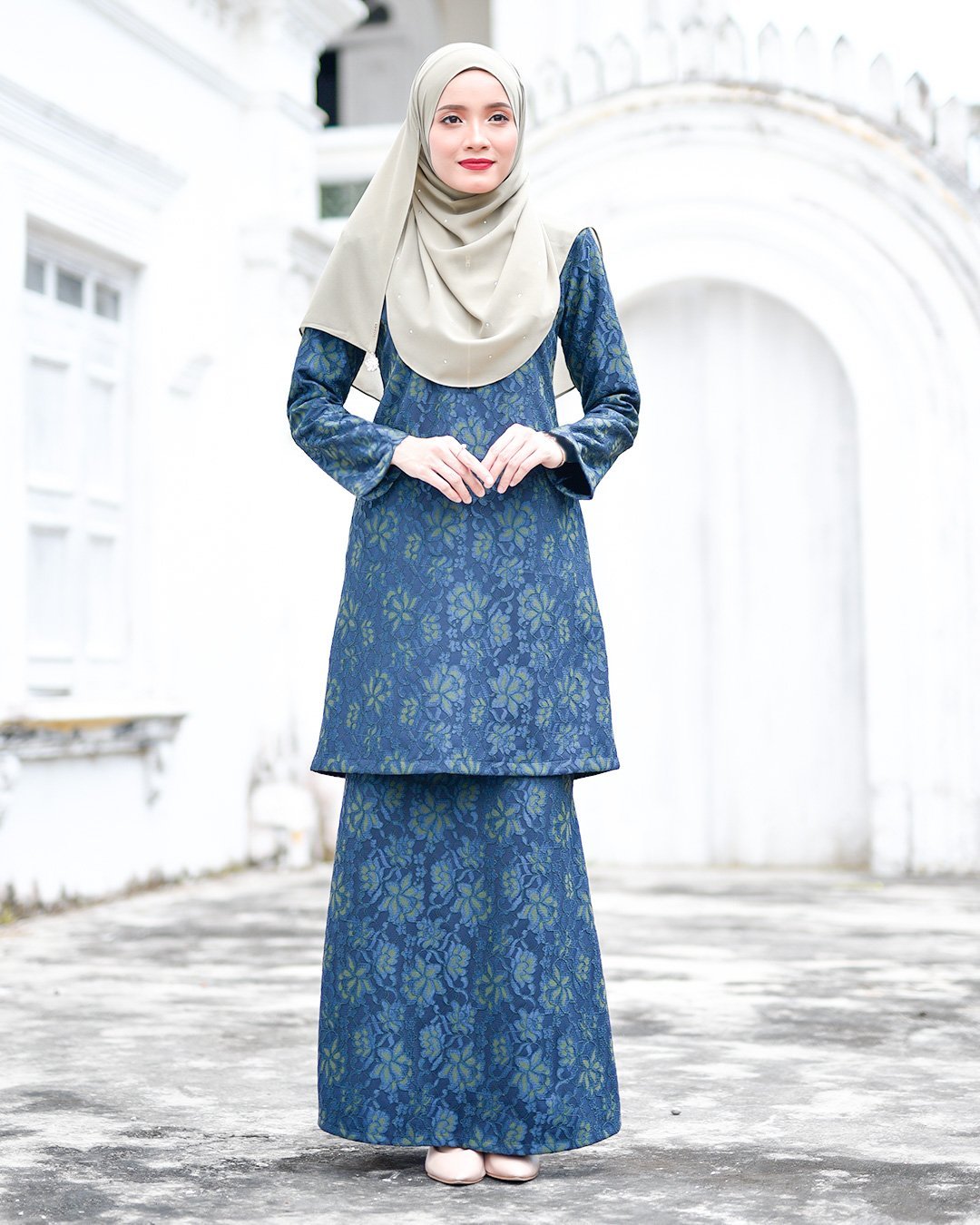 Baju Kurung Lace Gywa - Queen Green