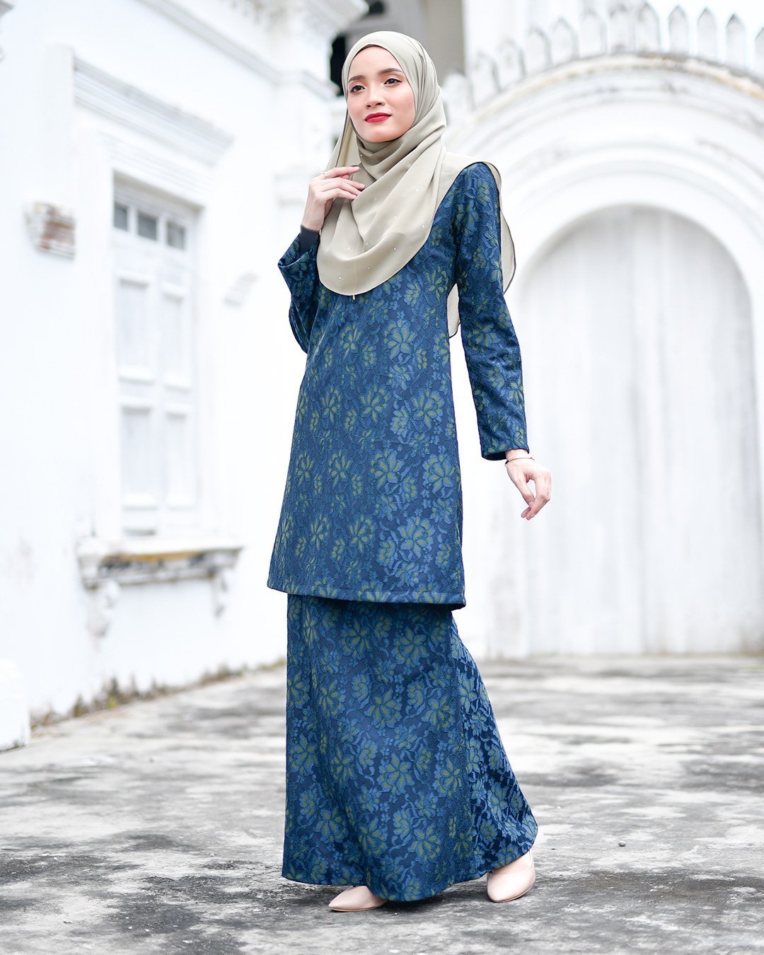 Baju Kurung Lace Gywa - Queen Green