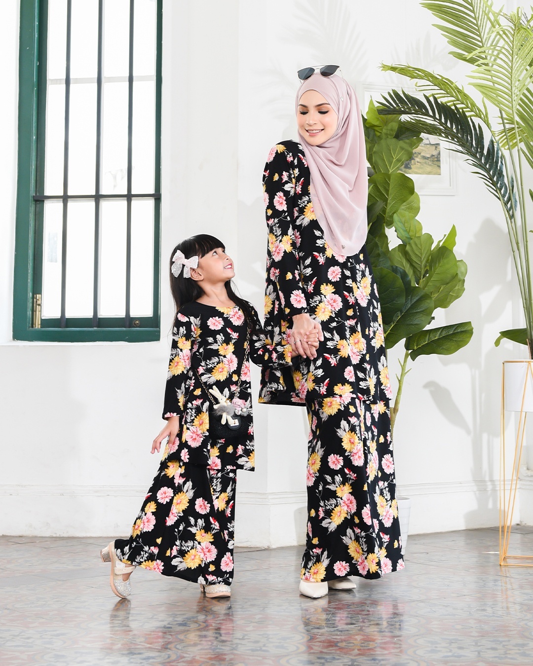 Kurung Lara Kids - Aster Black