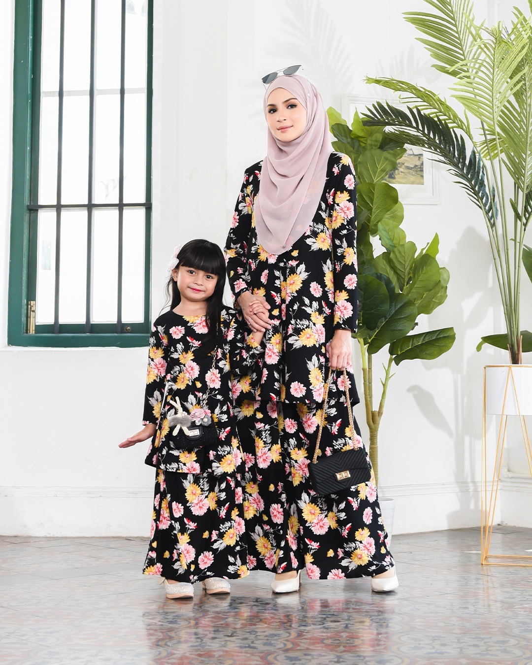 Kurung Lara Kids - Aster Black