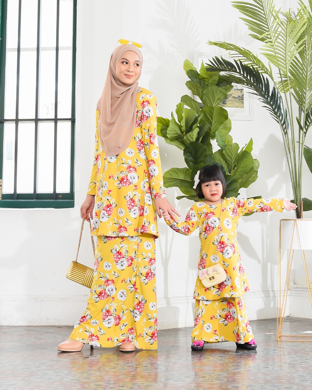 Kurung Lara Kids – Aster Yellow