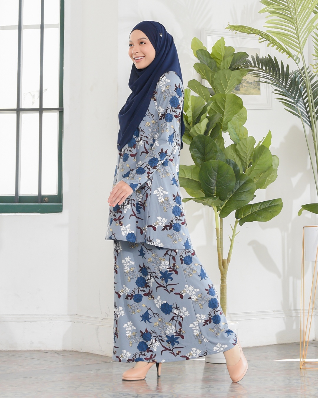 Kurung Lara – Azalia Blue
