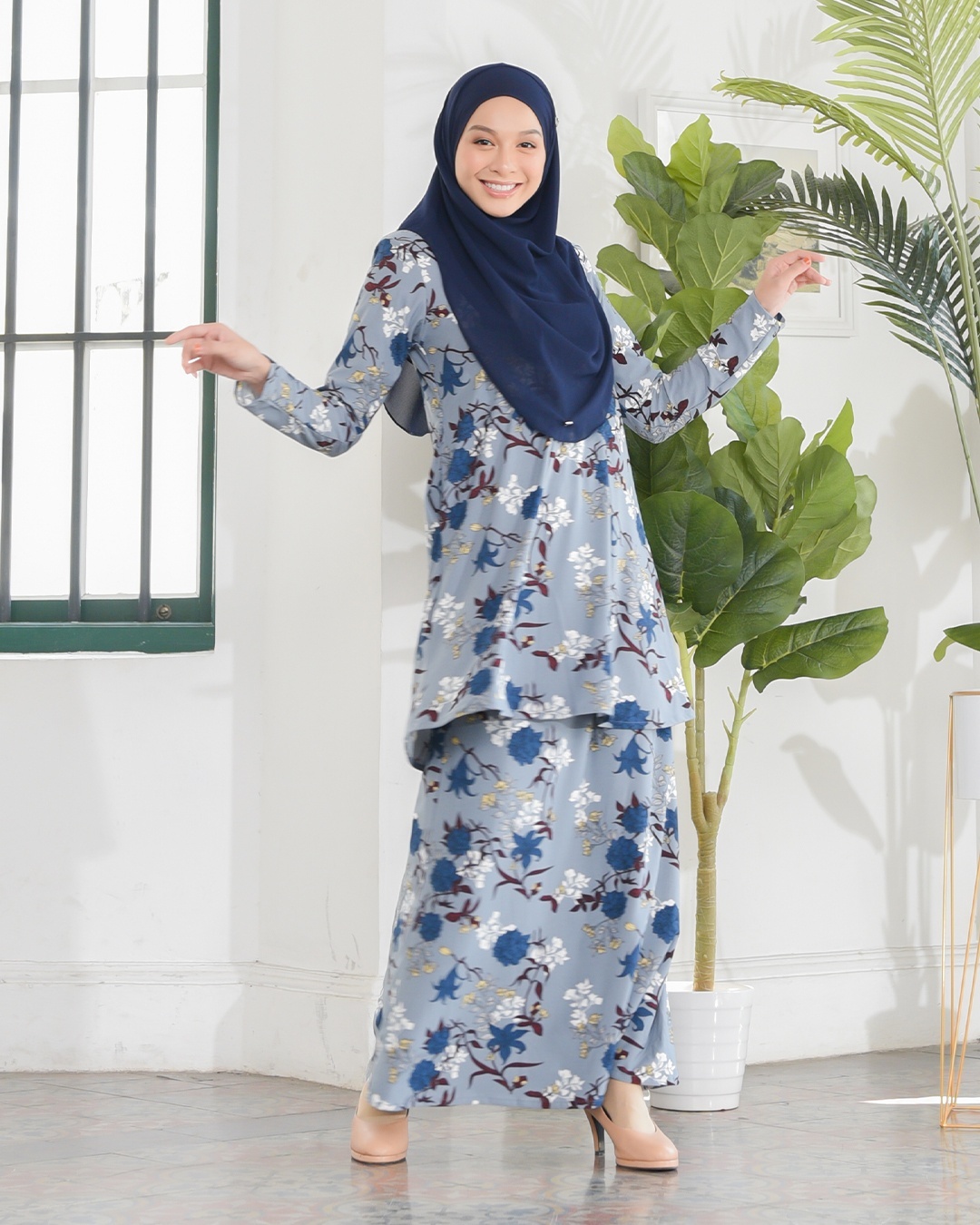 Kurung Lara – Azalia Blue