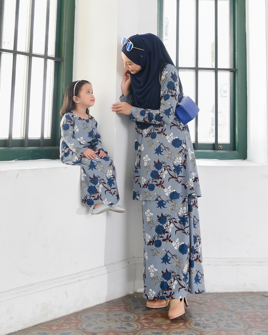 Kurung Lara – Azalia Blue