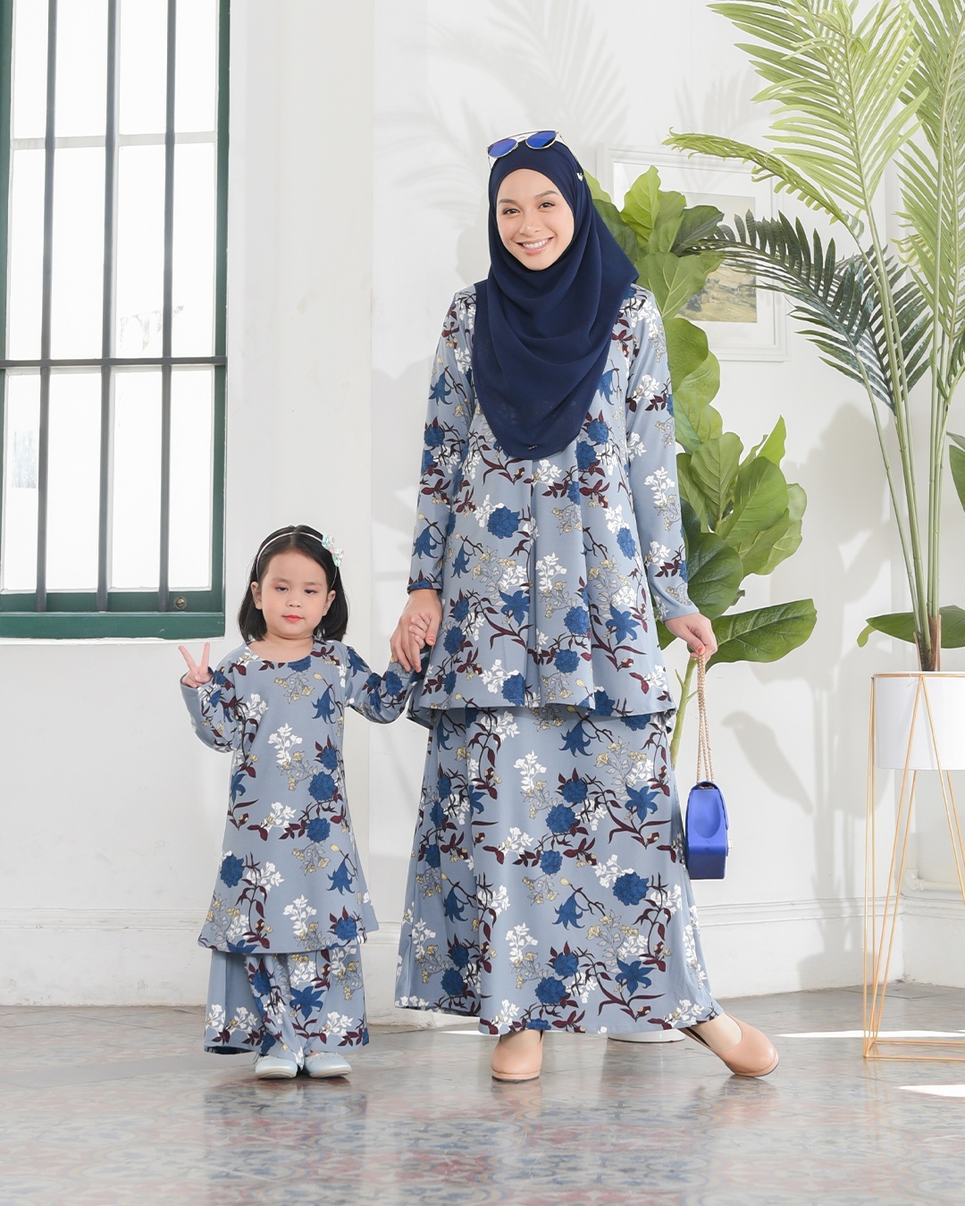 Kurung Lara – Azalia Blue