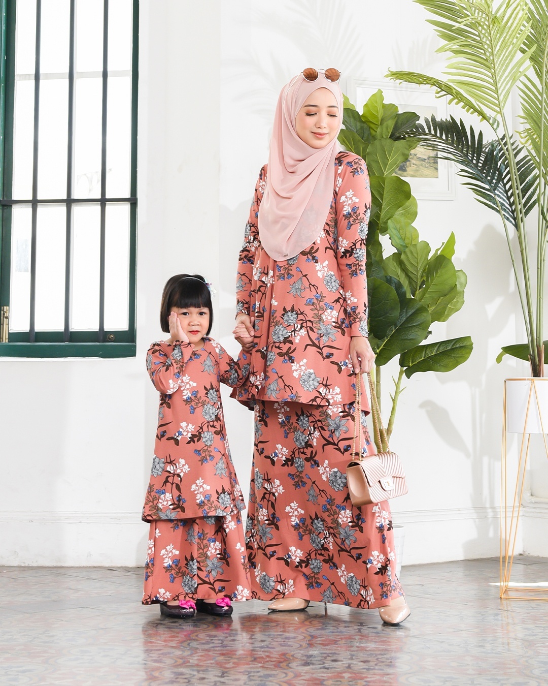 Kurung Lara – Azalia Coral