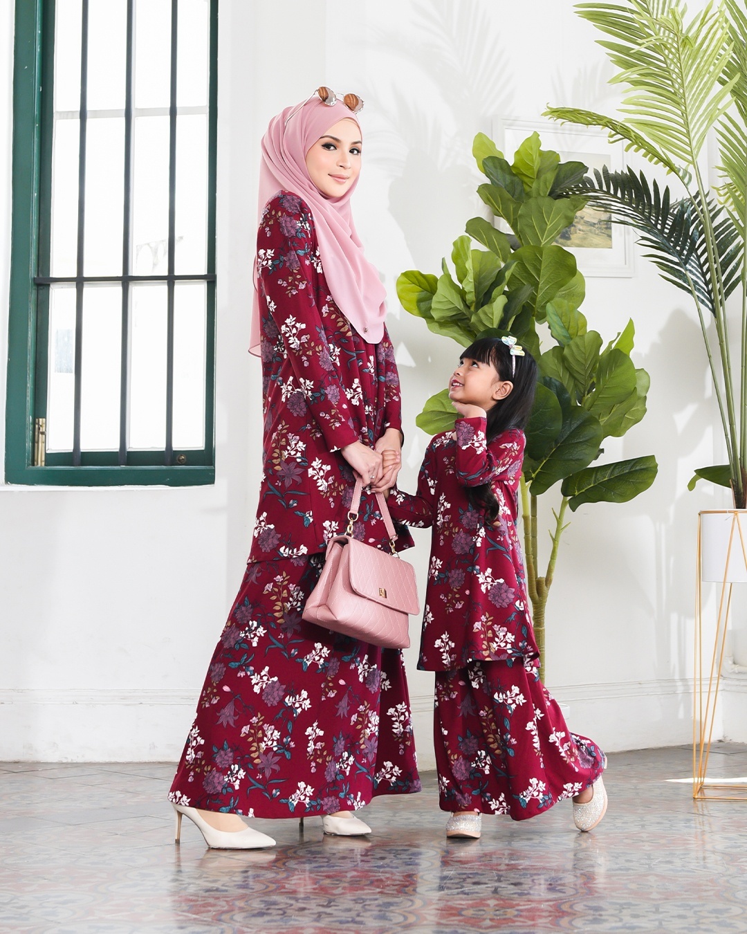 Kurung Lara – Azalia Maroon