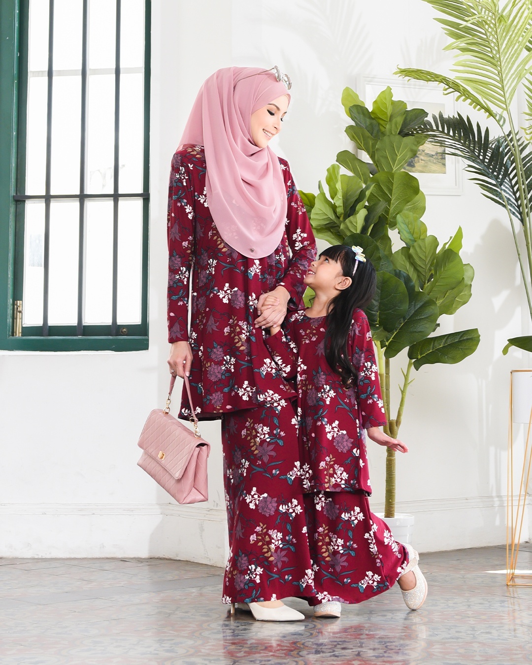 Kurung Lara – Azalia Maroon