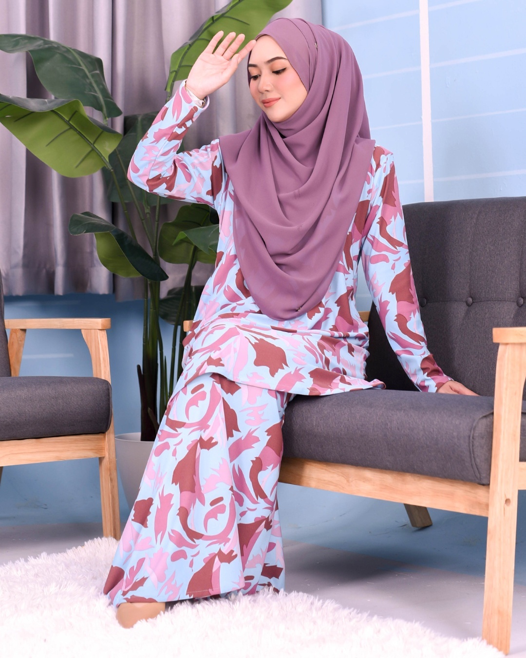Kurung Lara - Azure Blue