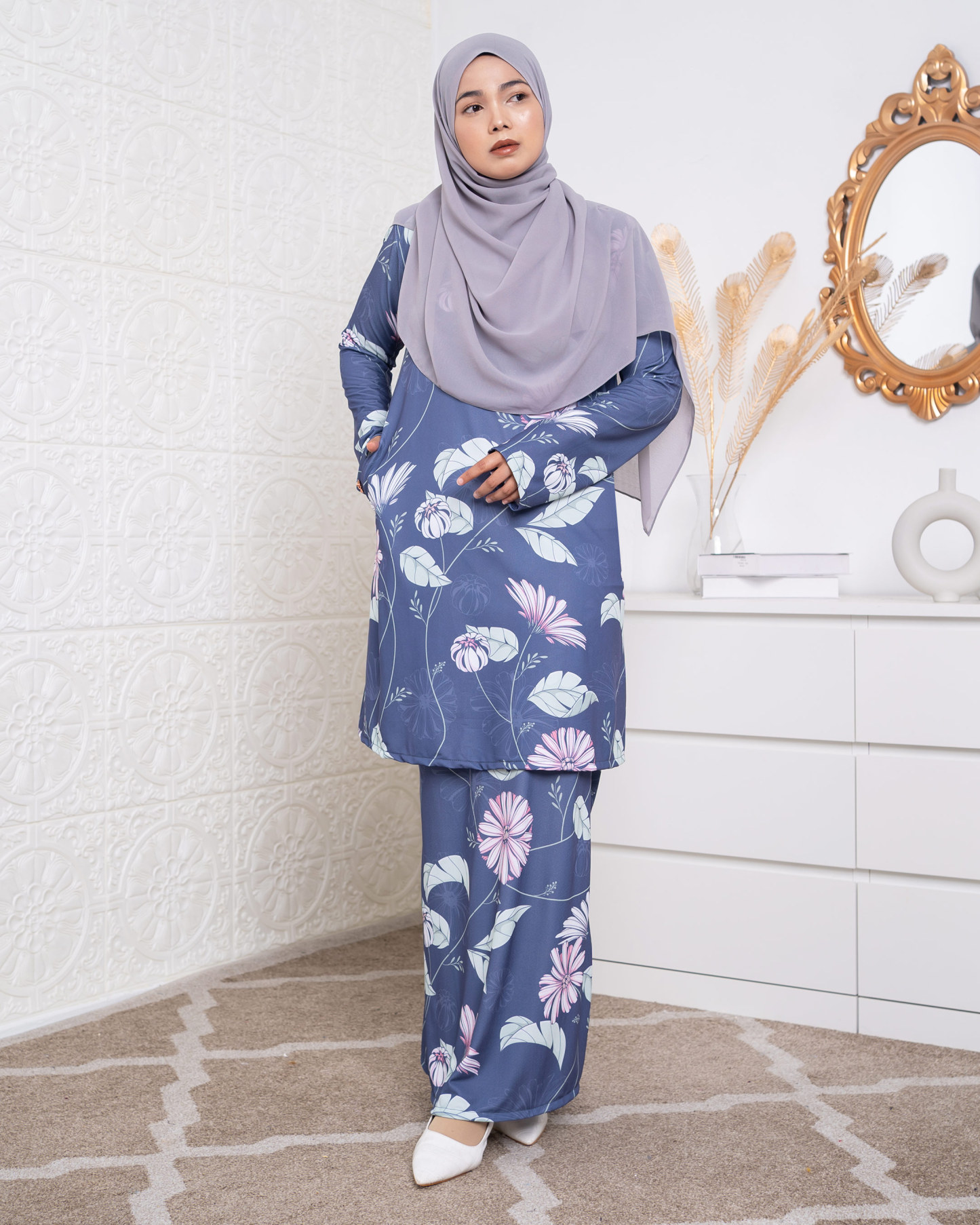 Baju Kurung Lara 2.0 - Battleship Aster