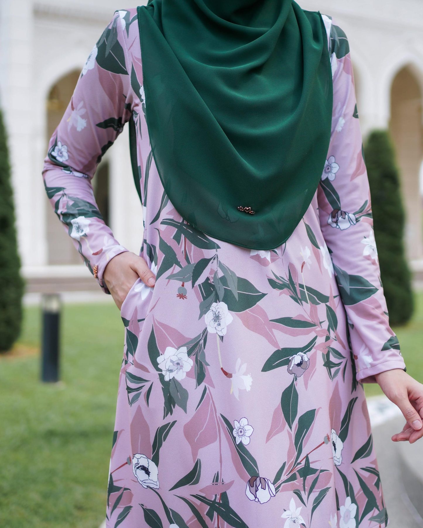 Baju Kurung Lara 2.0 - Blush Mauve