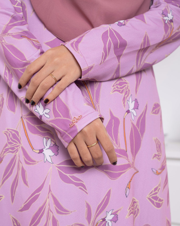 Baju Kurung Lara 2.0 - Brilliant Lavendar