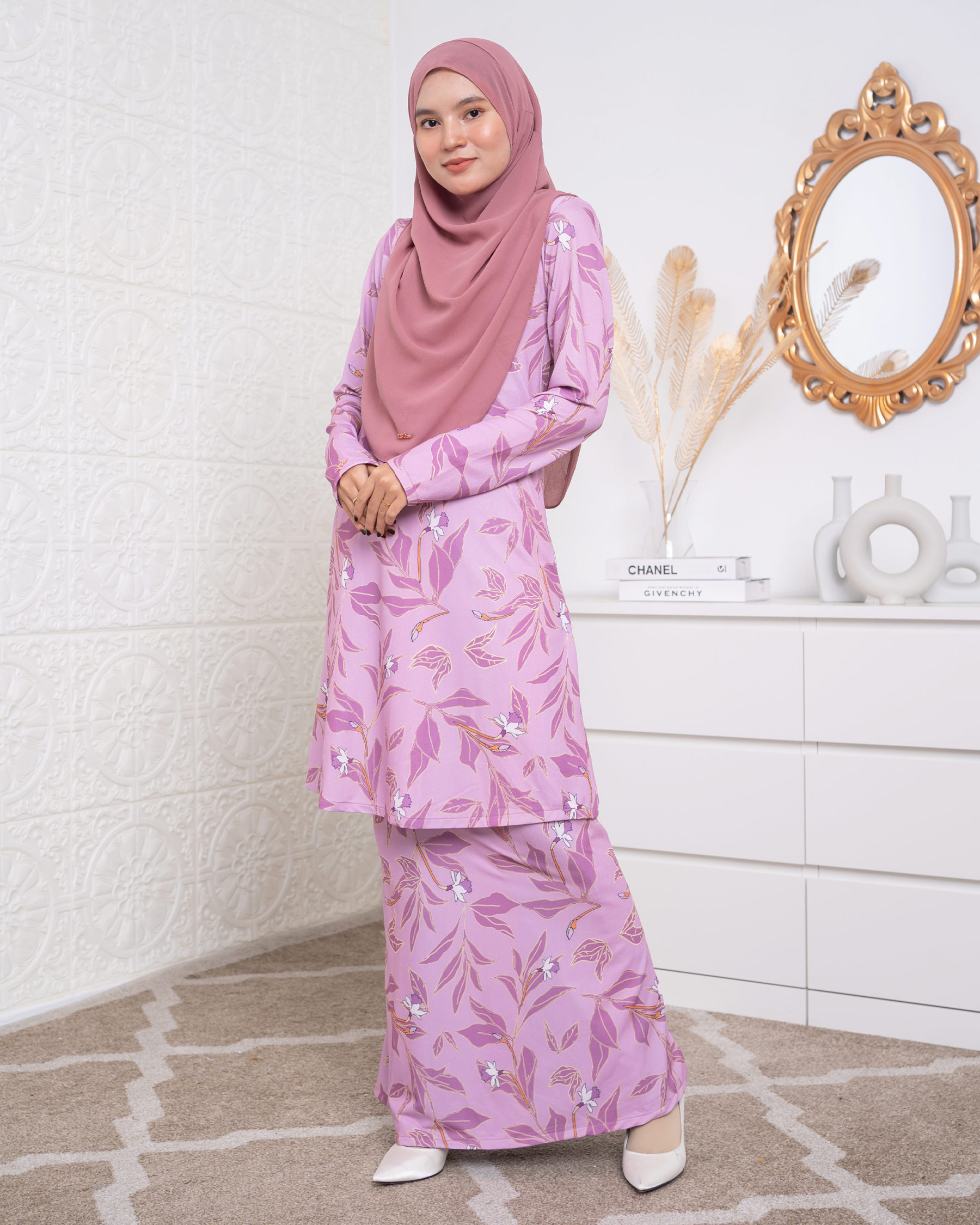 Baju Kurung Lara 2.0 - Brilliant Lavendar