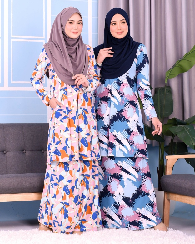 Kurung Lara - Azure Blue