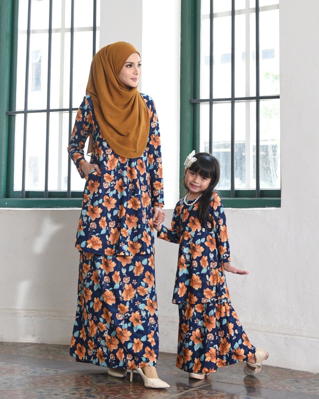 Kurung Lara Kids – Diascia Blue