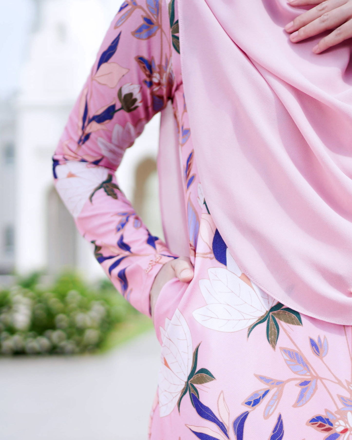 Baju Kurung Lara 2.0 - Frostbite Pink