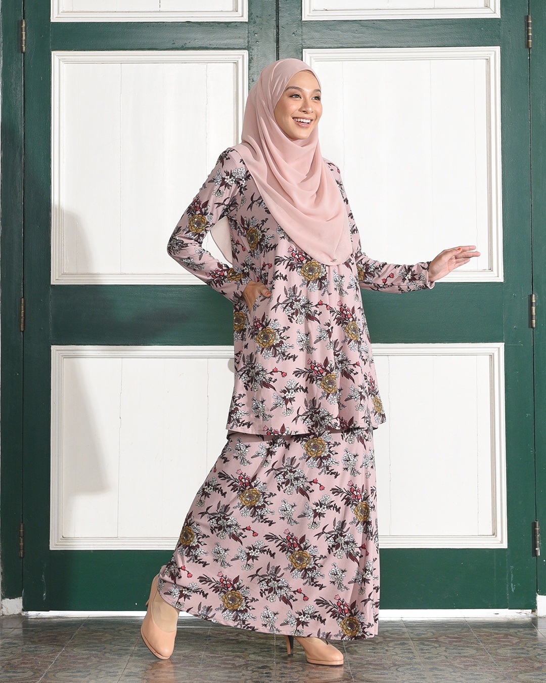 Kurung Lara - Geredenia Pink