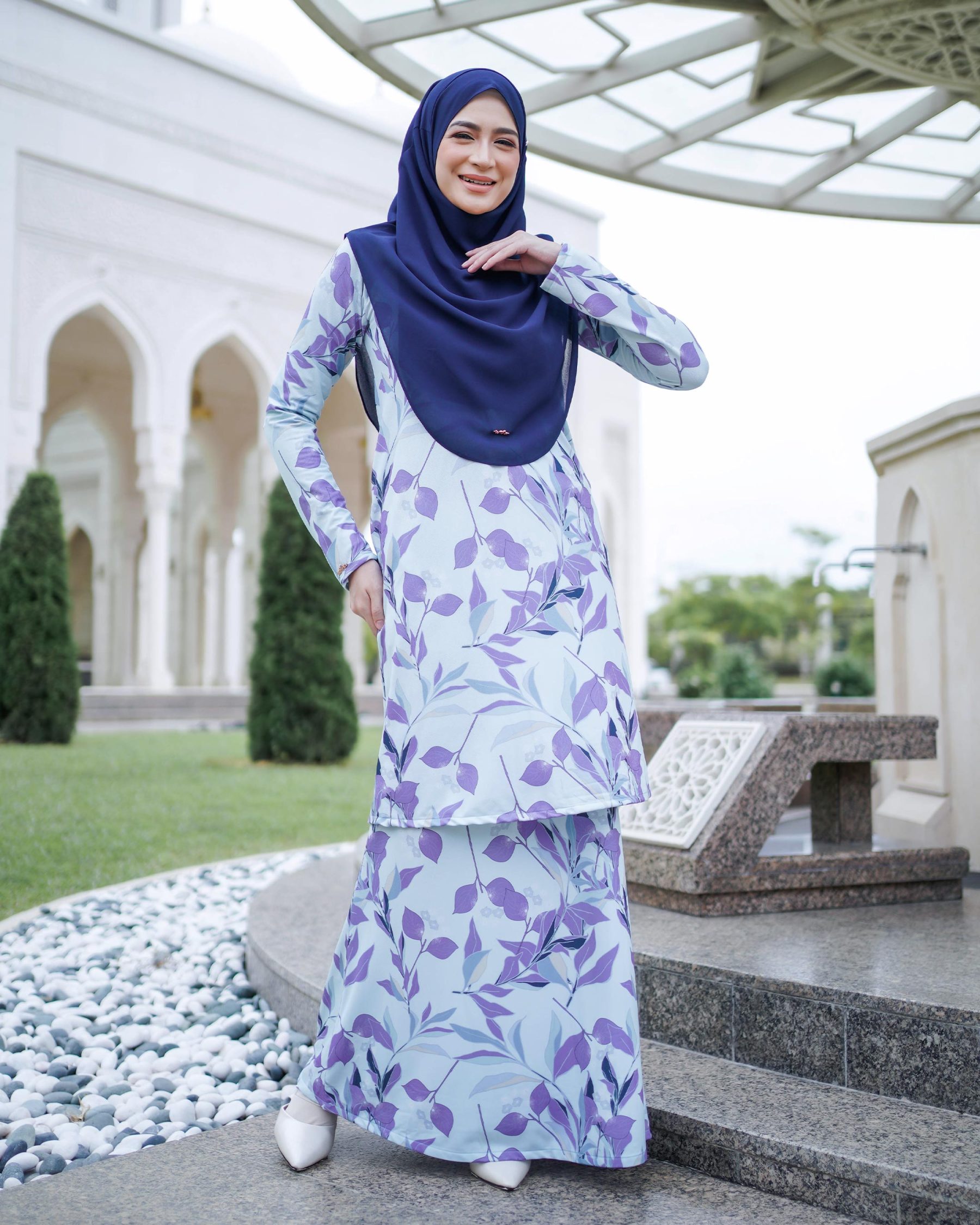 Baju Kurung Lara 2.0 - Glossy Grape