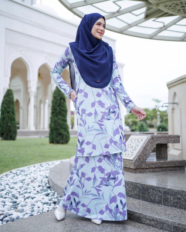 Baju Kurung Lara 2.0 - Glossy Grape