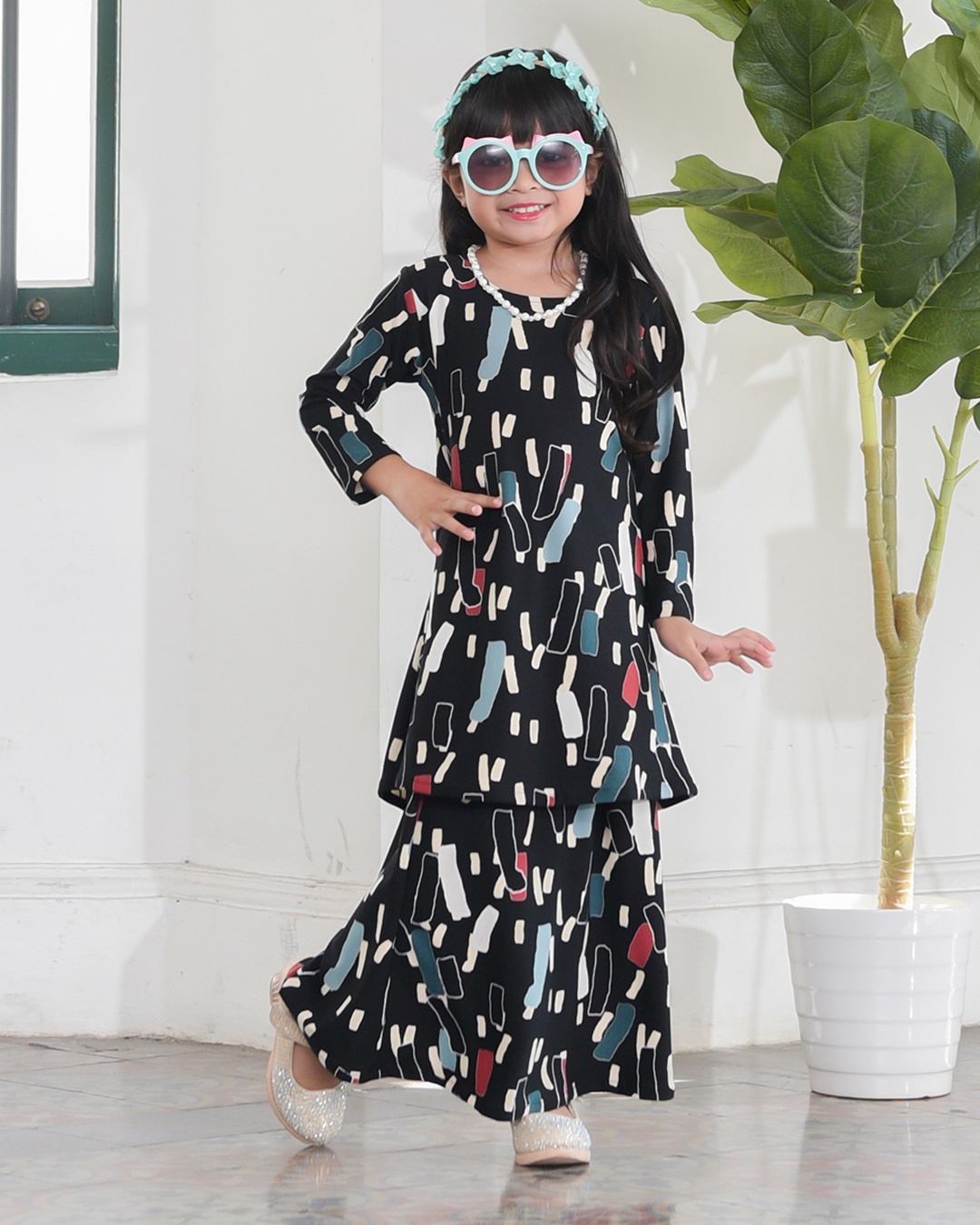 Kurung Lara Kids – Chick Black
