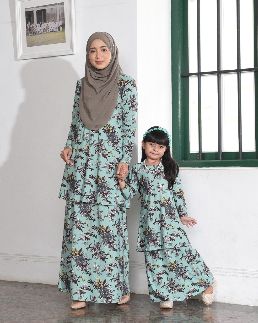 Kurung Lara Kids - Geredenia Mint