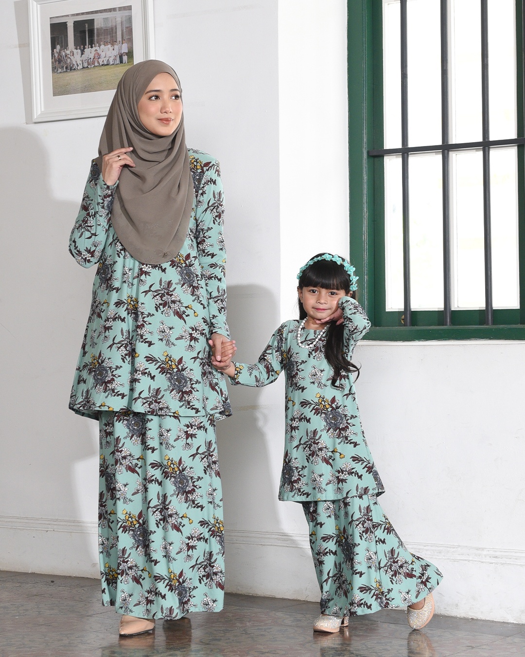 Kurung Lara Kids - Geredenia Mint