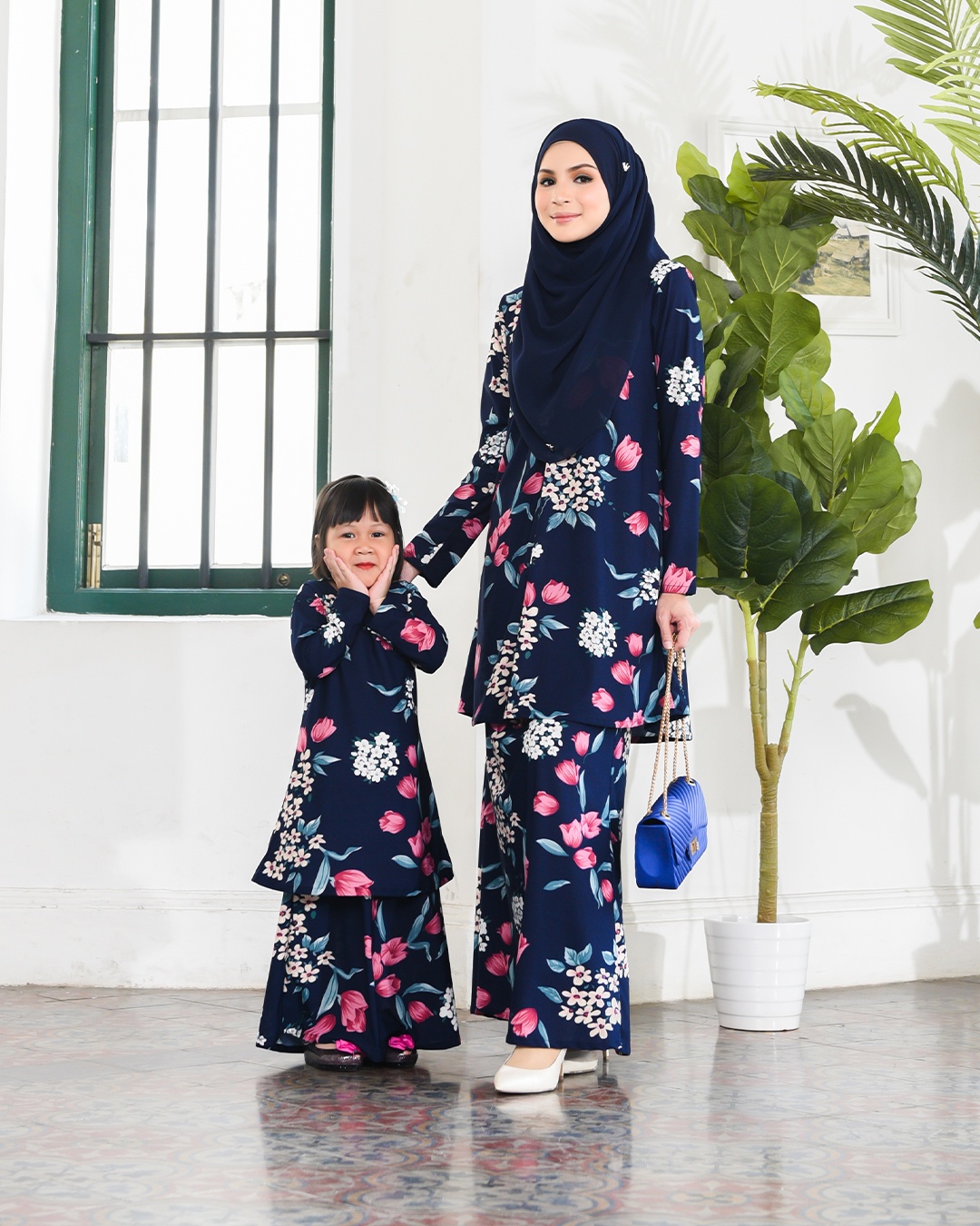Kurung Lara Kids - Midnight Blue