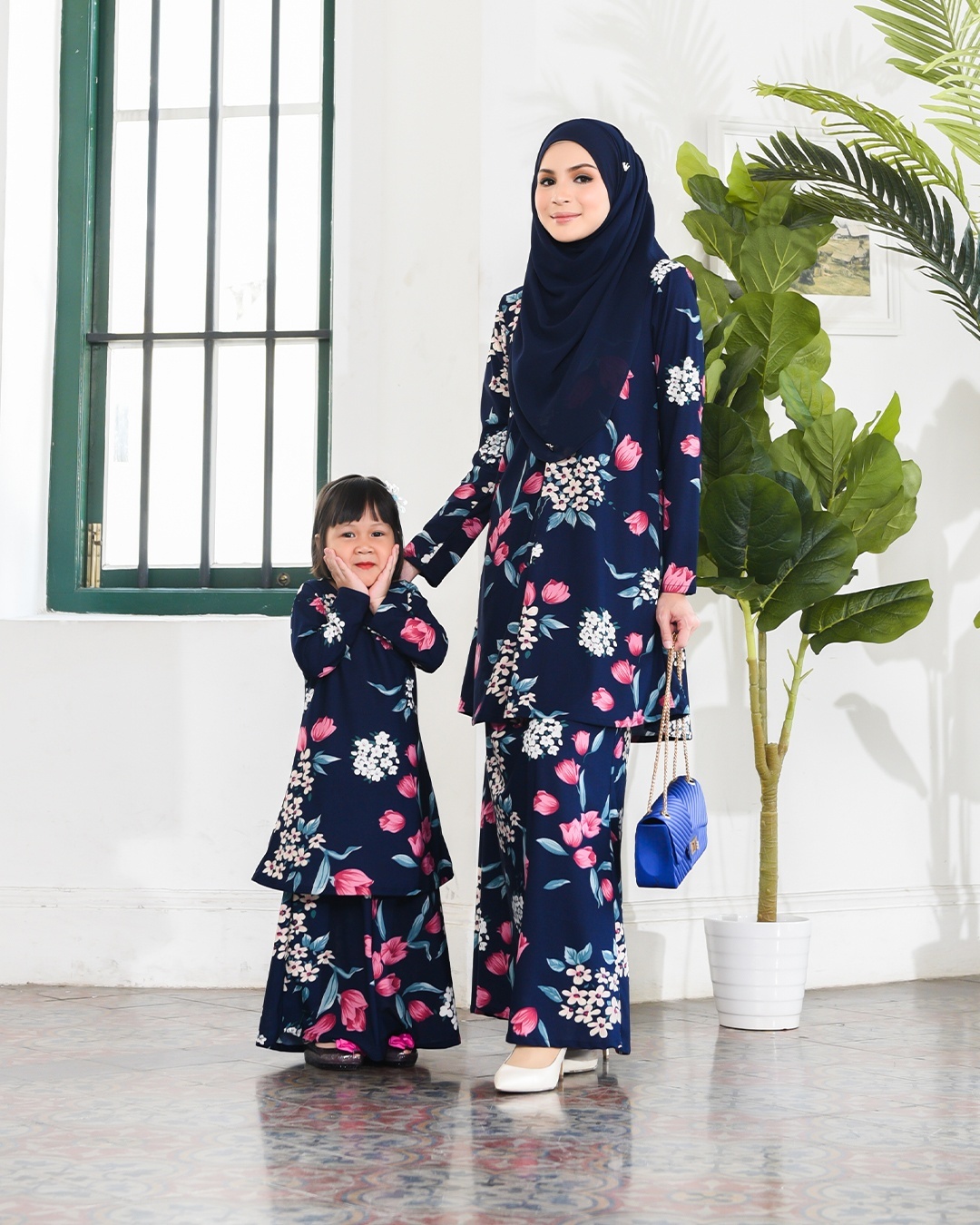 Kurung Lara Kids - Midnight Blue