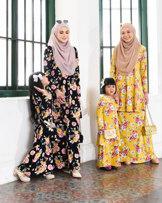 Kurung Lara Kids – Aster Yellow