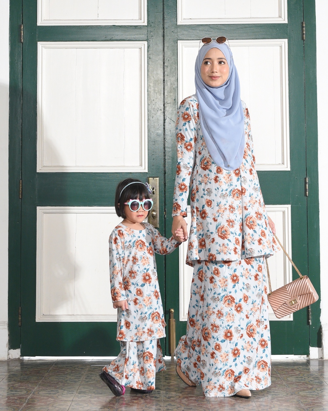 Kurung Lara – Peony Blue
