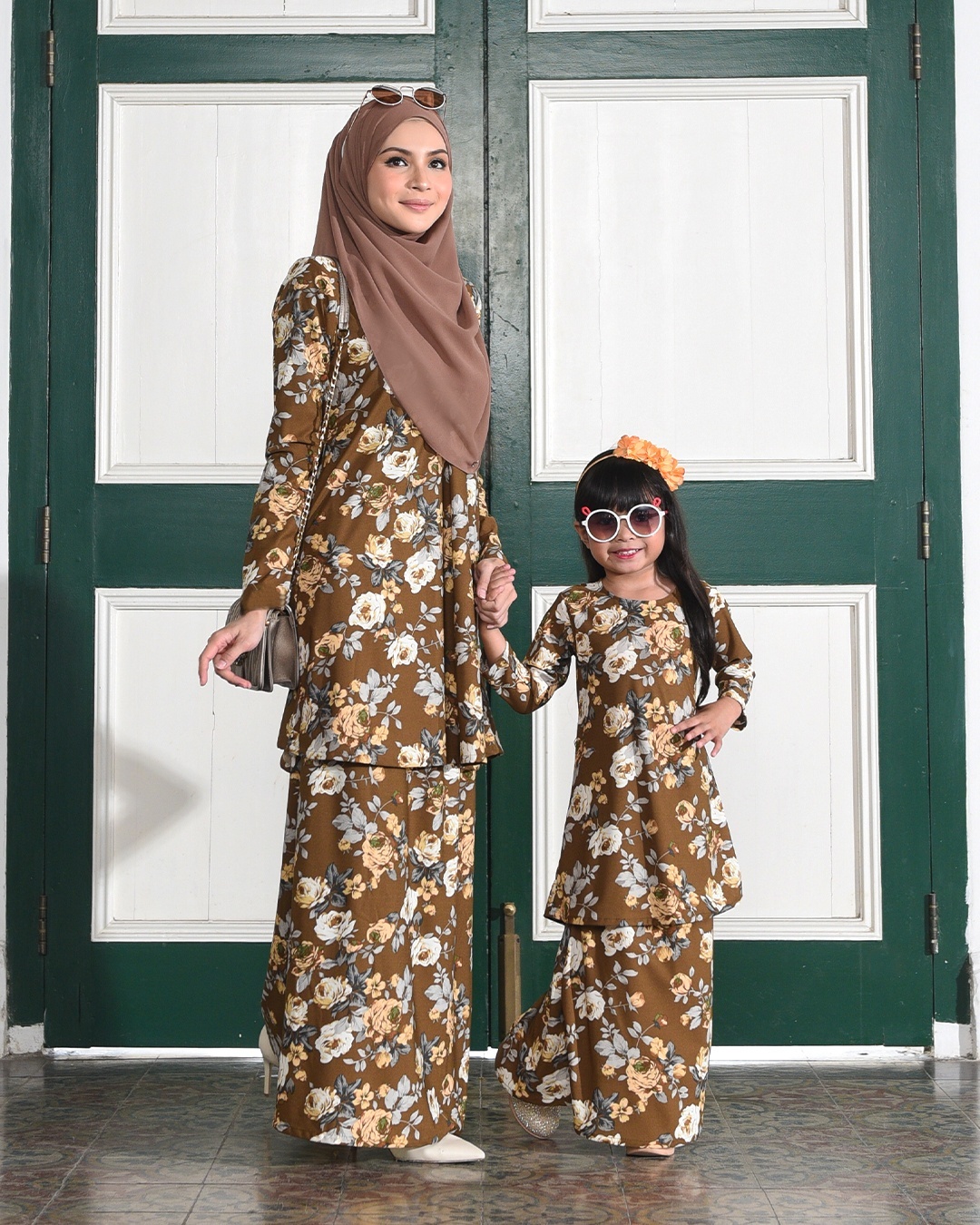 Kurung Lara Kids – Peony Brown
