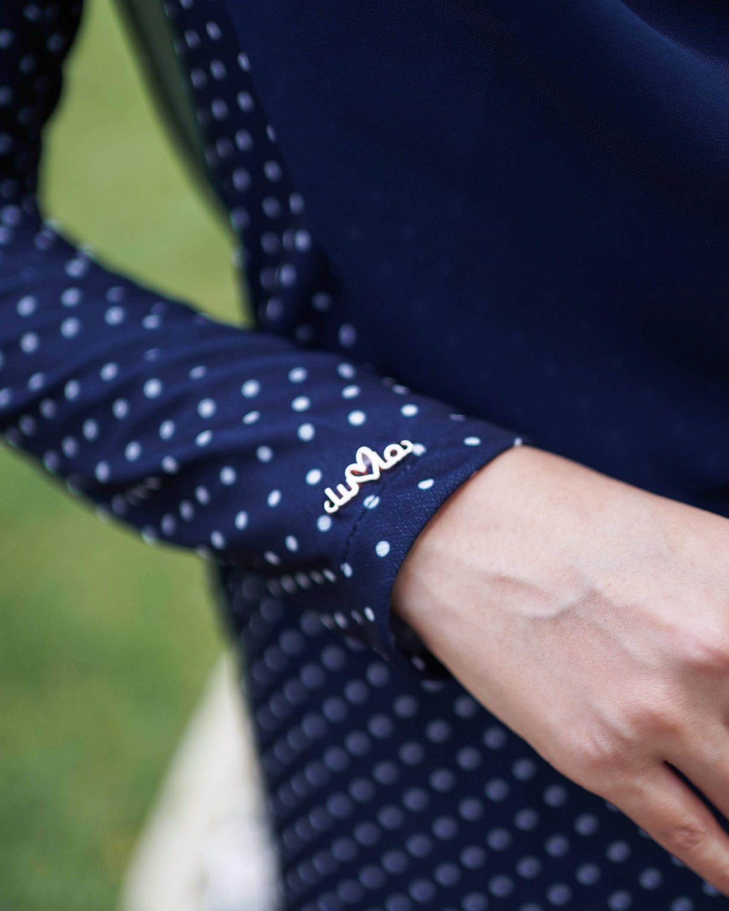 Baju Kurung Lara 2.0 - Polka Blue