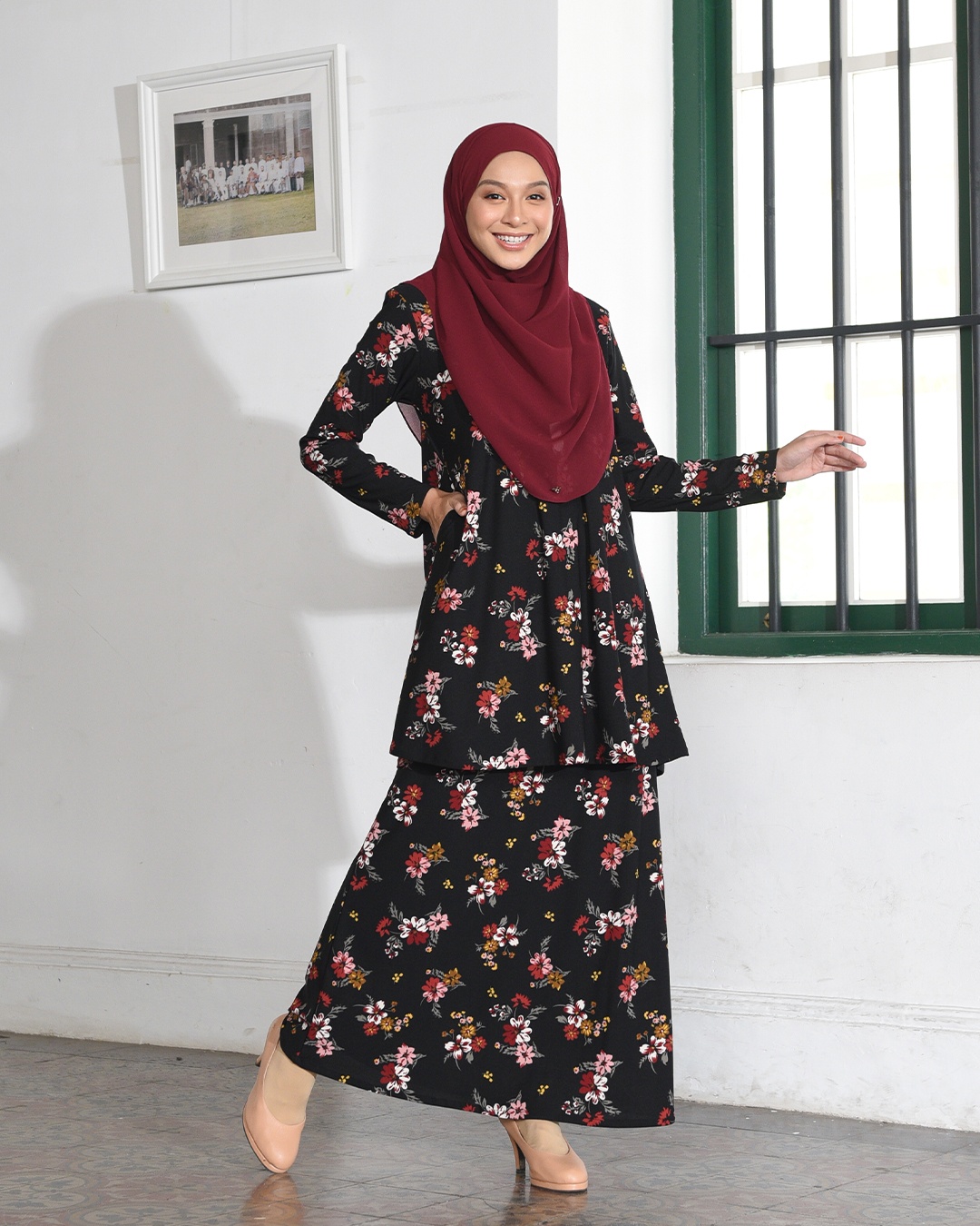 Kurung Lara – Primerose Black