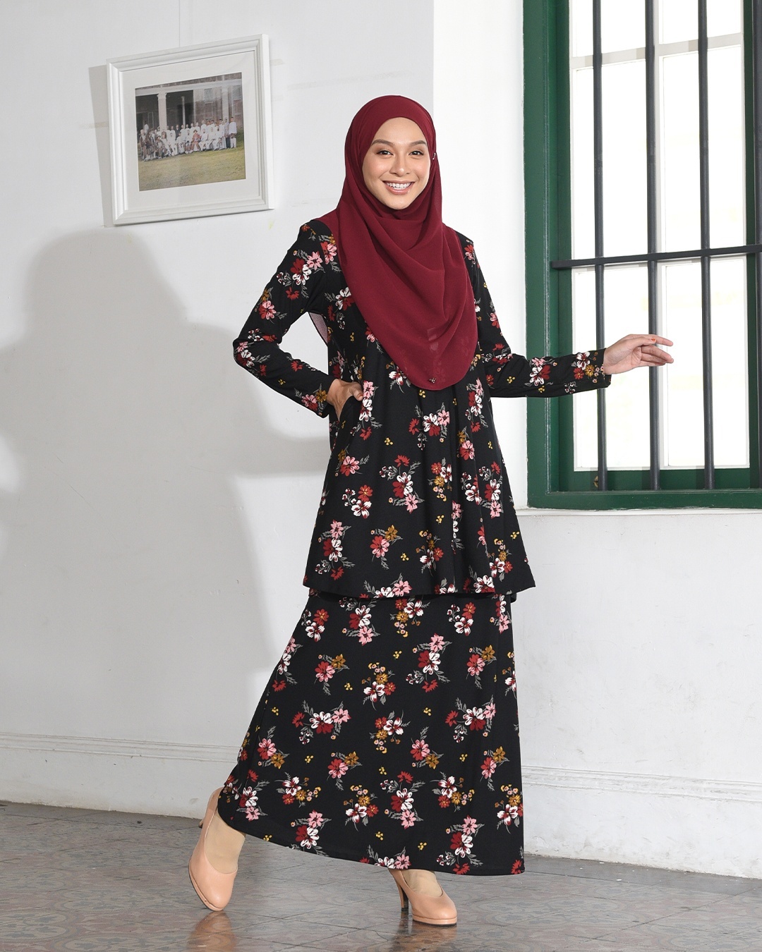 Kurung Lara – Primerose Black