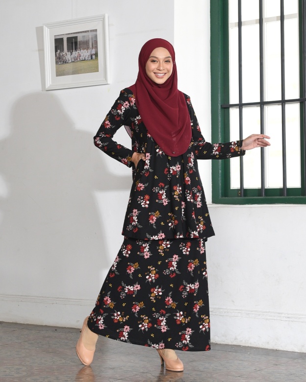 Kurung Lara – Primerose Black
