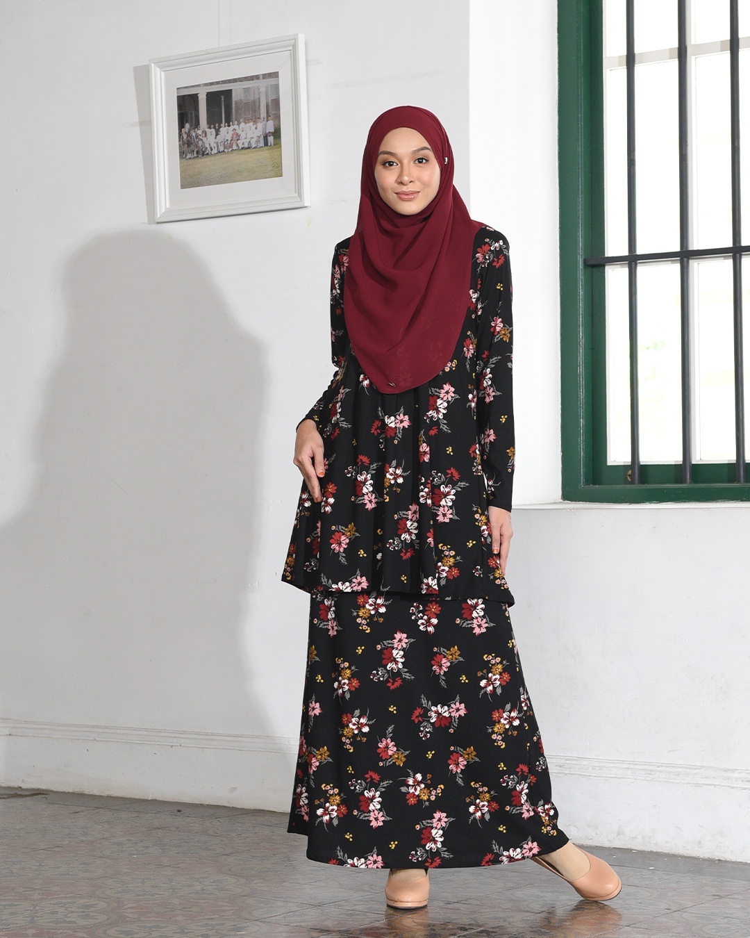 Kurung Lara – Primerose Black