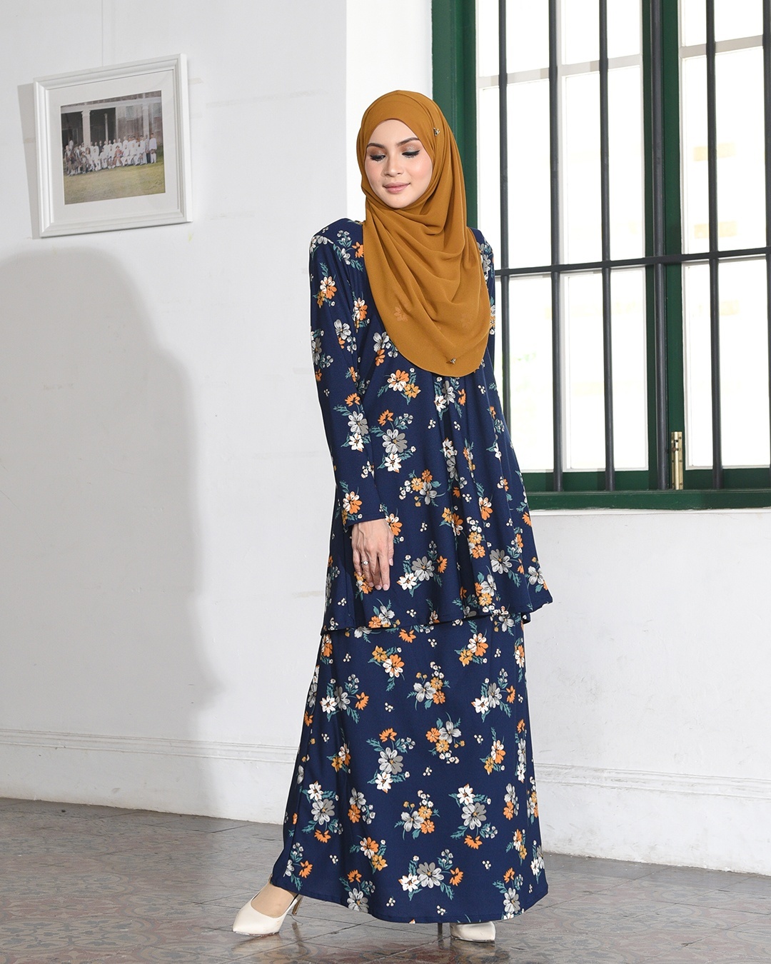 Kurung Lara - Primerose Blue