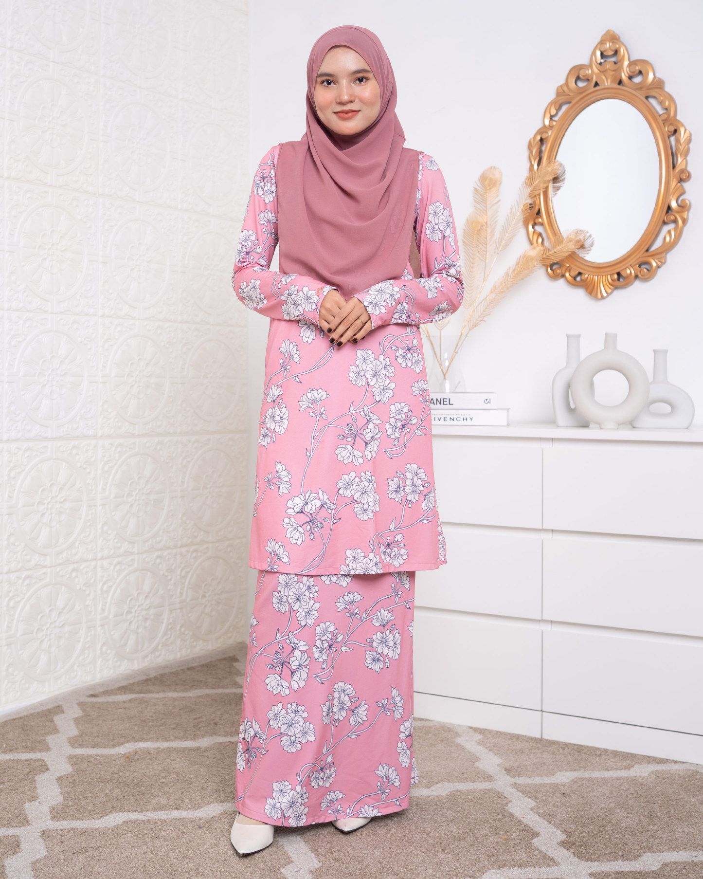 Baju Kurung Lara 2.0 - Punch Pearl