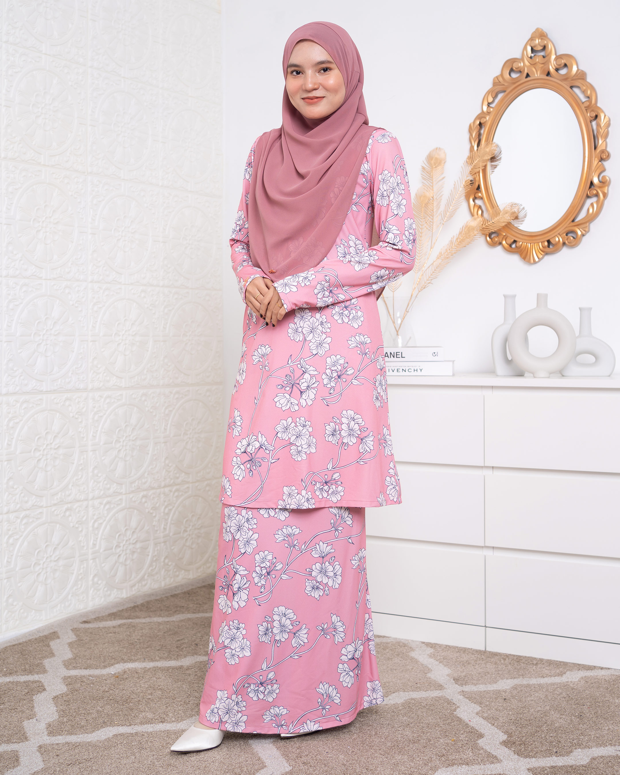 Baju Kurung Lara 2.0 - Punch Pearl