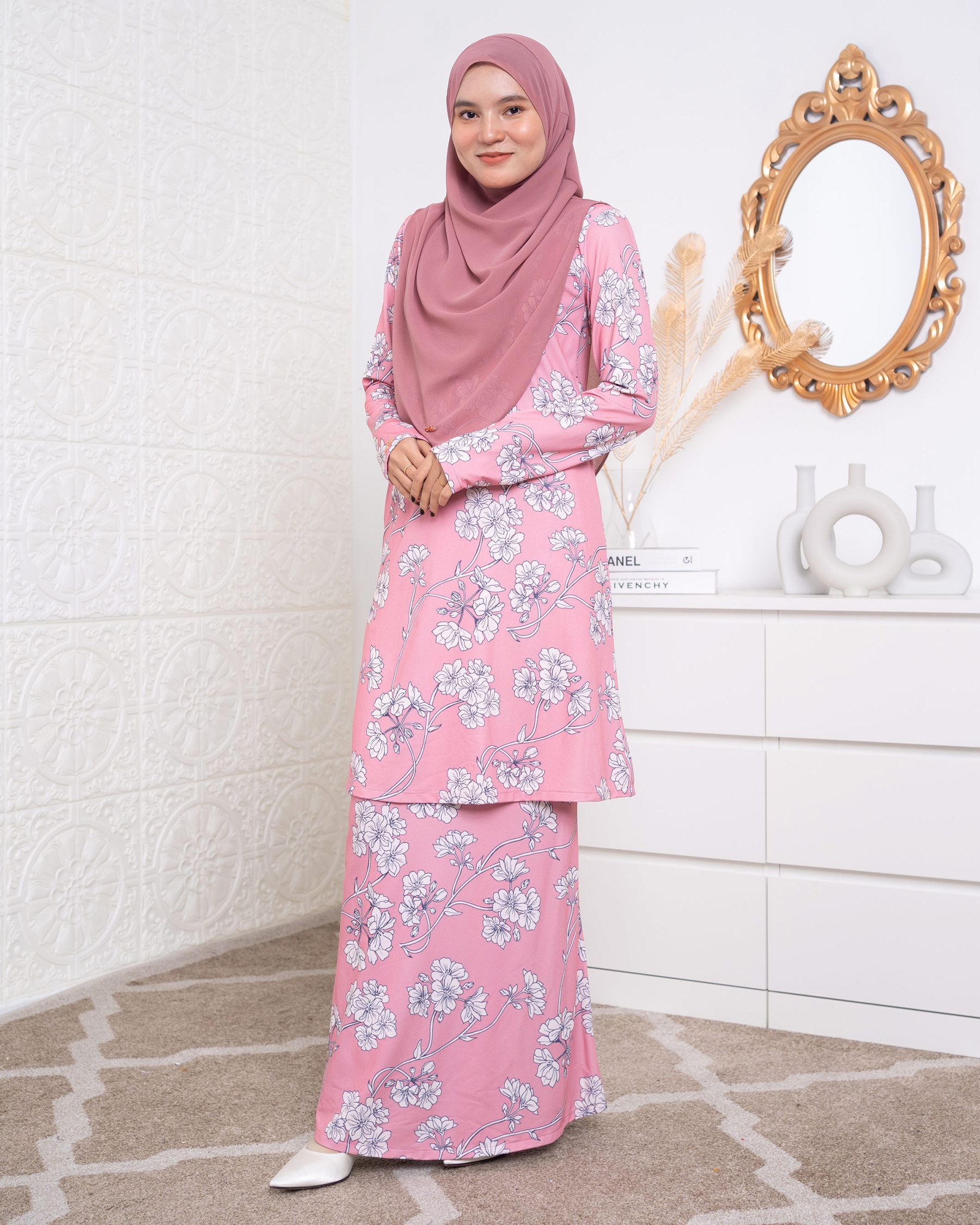 Baju Kurung Lara 2.0 - Punch Pearl