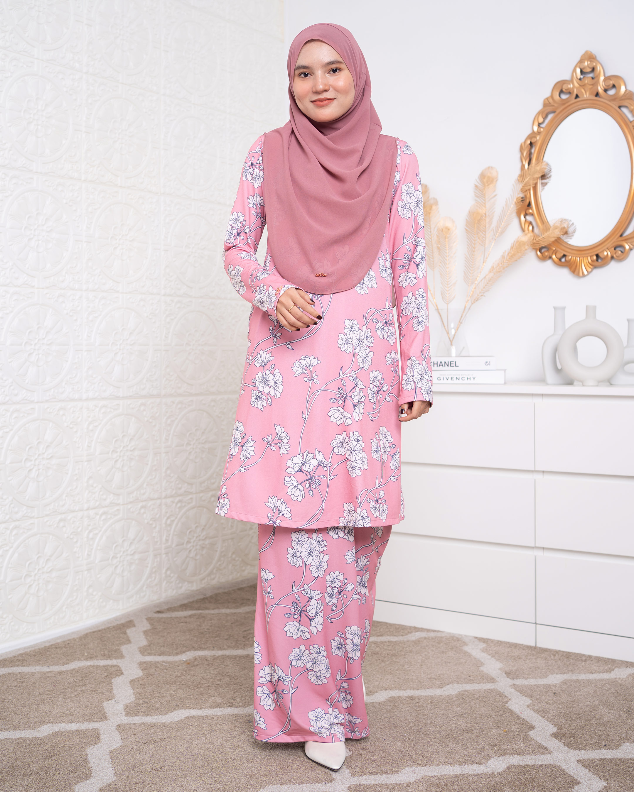 Baju Kurung Lara 2.0 - Punch Pearl