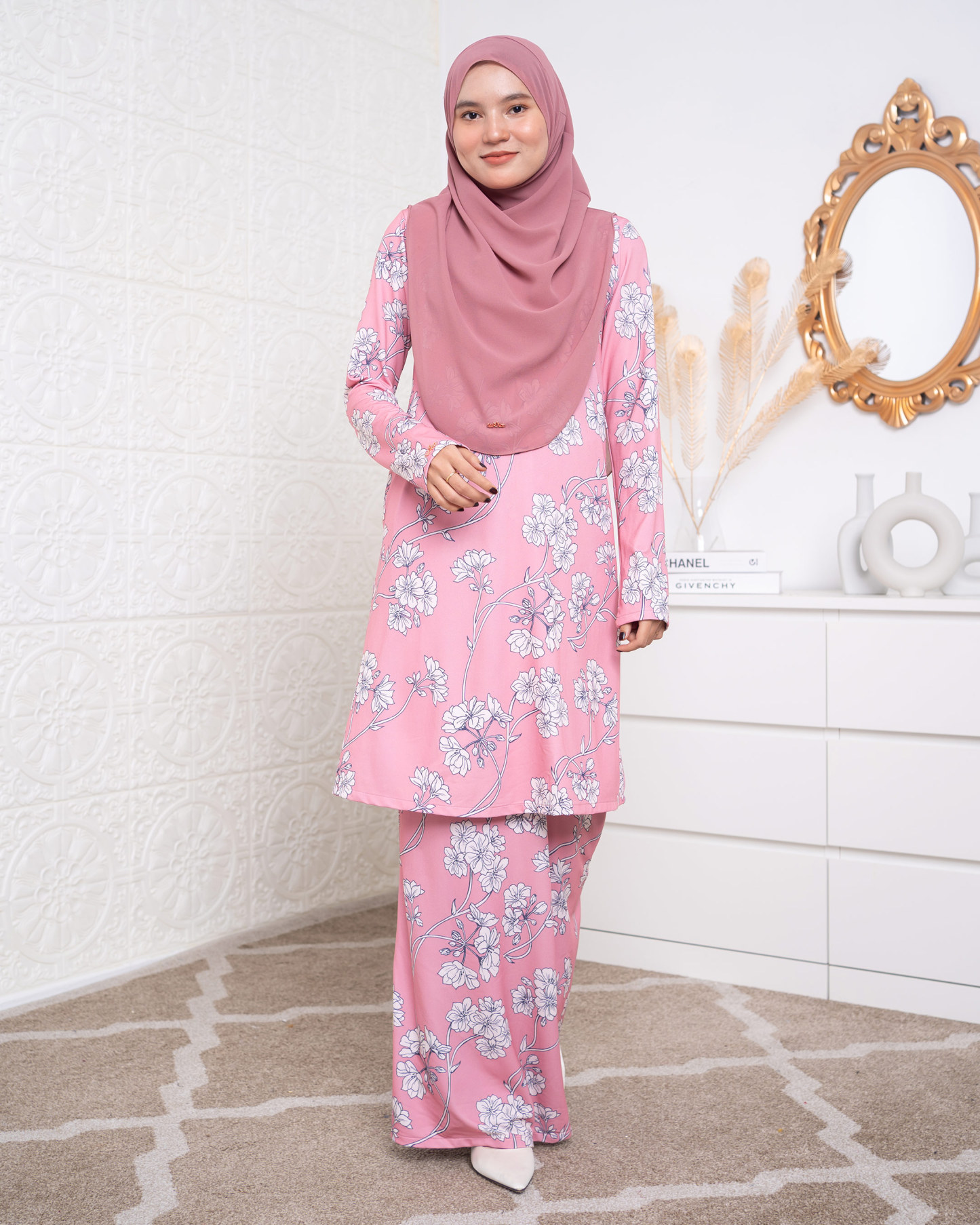 Baju Kurung Lara 2.0 - Punch Pearl