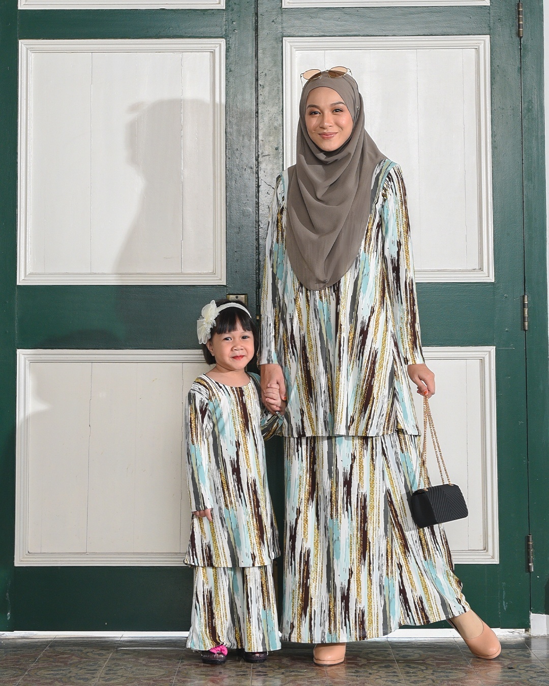 Kurung Lara Kids – Sparkling Mint