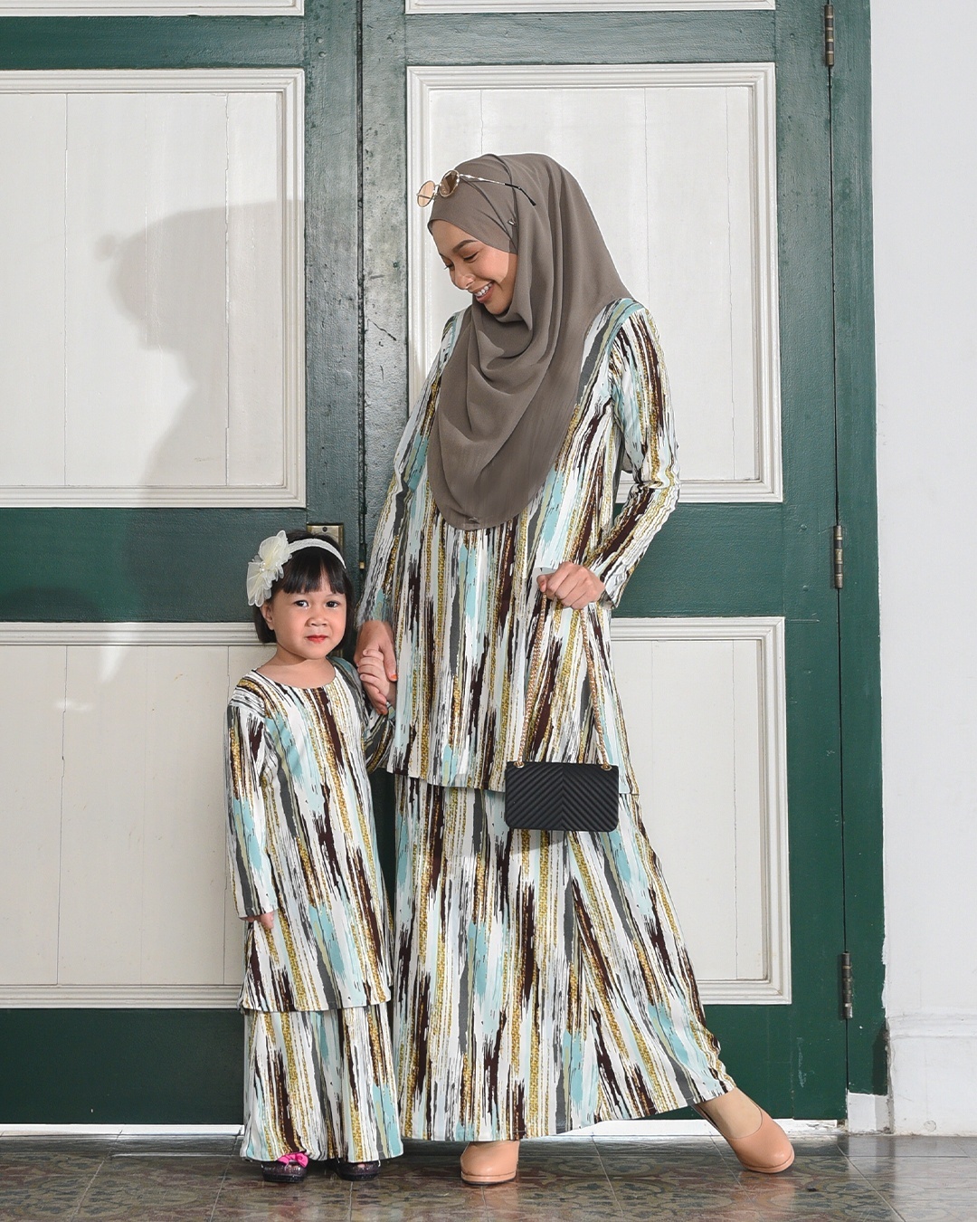 Kurung Lara Kids – Sparkling Mint