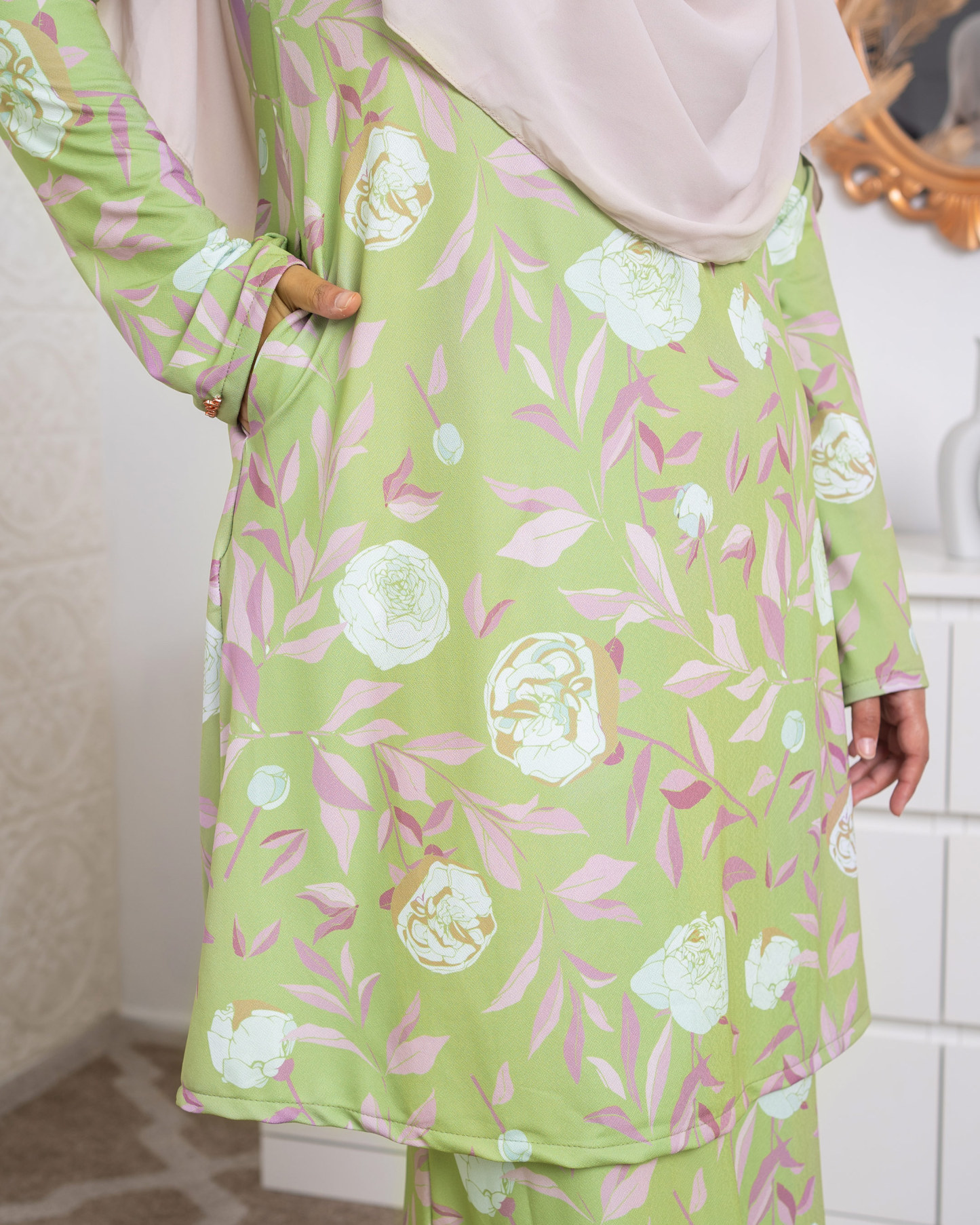 Baju Kurung Lara 2.0 - Tiliaceus Tea