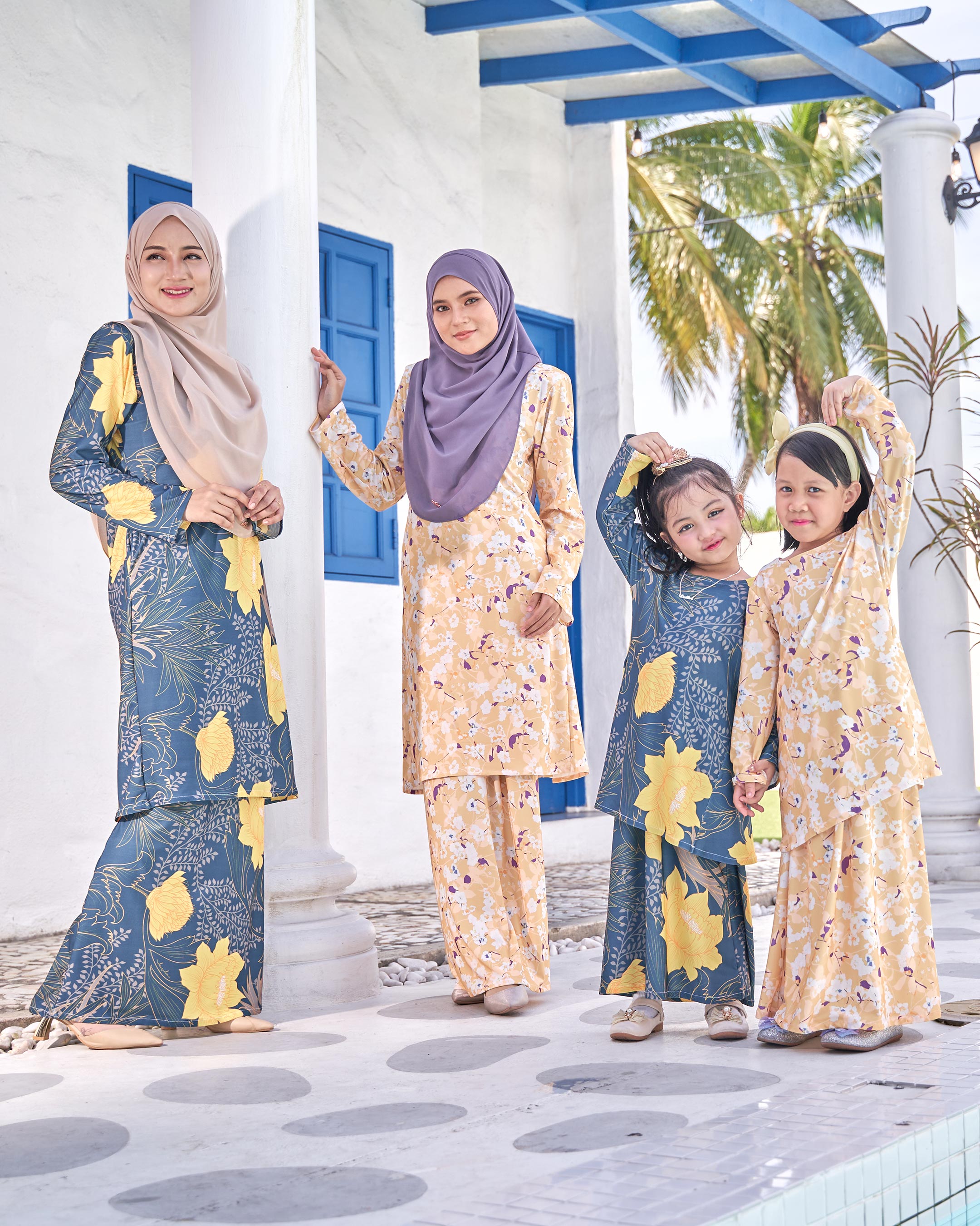Baju Kurung Pahang Laura Printed Kids 9.0