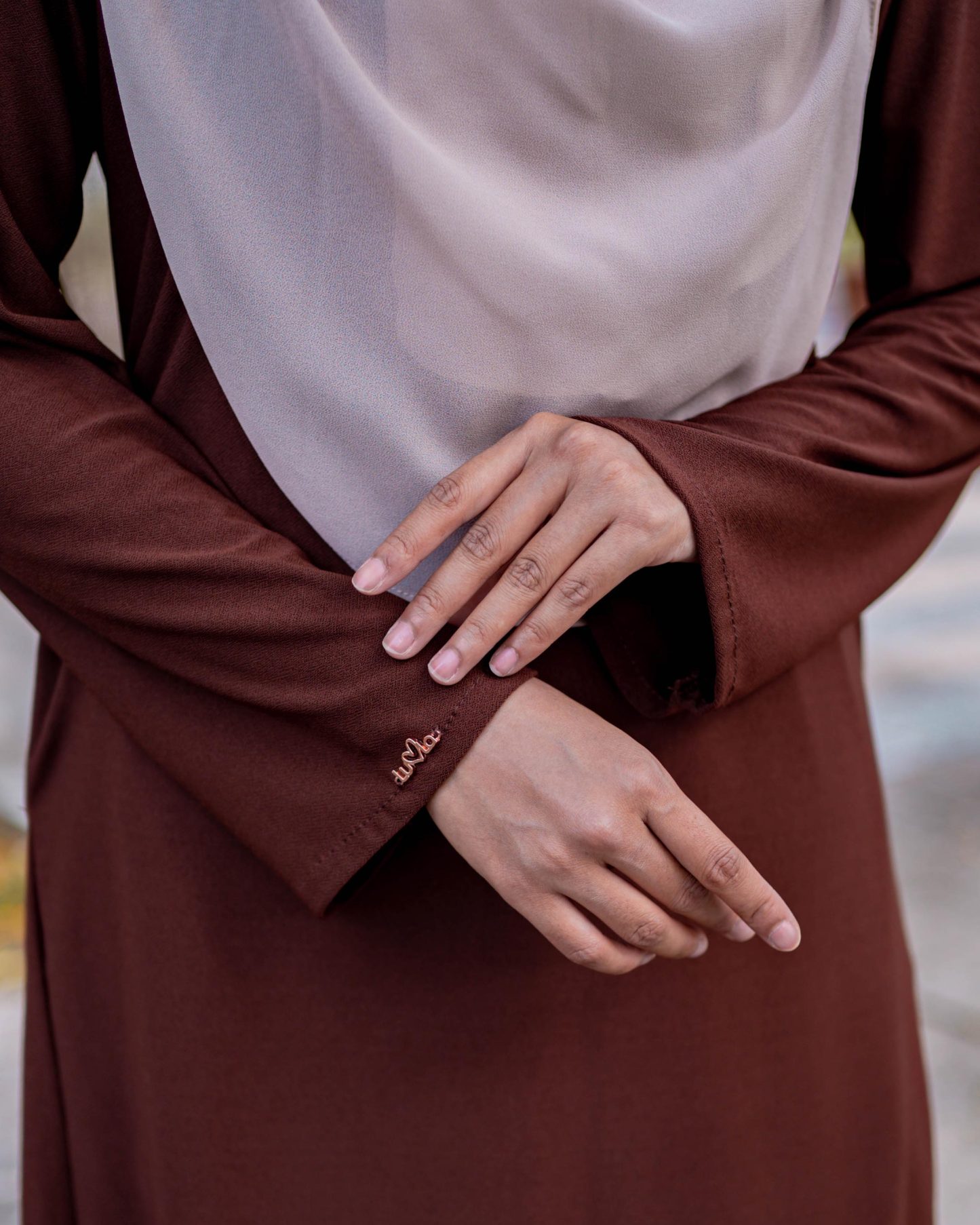 Baju Kurung Pahang Laura Plain 4.0 - Cocoa Brown