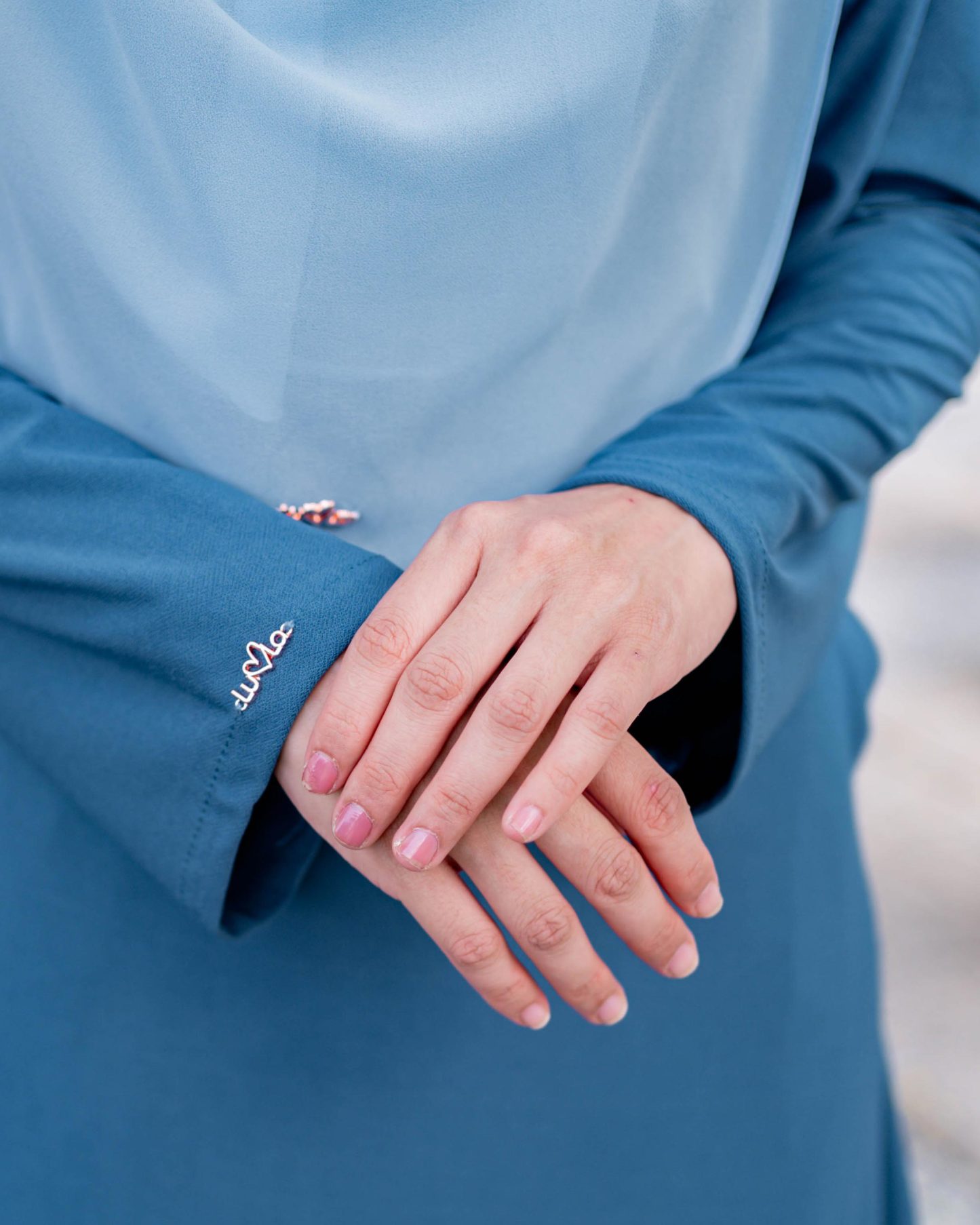 Baju Kurung Pahang Laura Plain 4.0 - Ice Teal