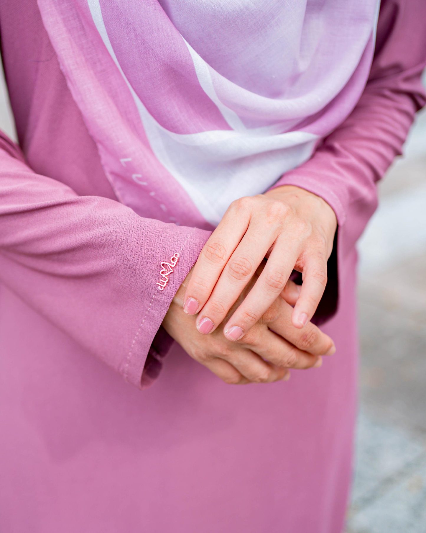 Baju Kurung Pahang Laura Plain 4.0 - Sweet Pink